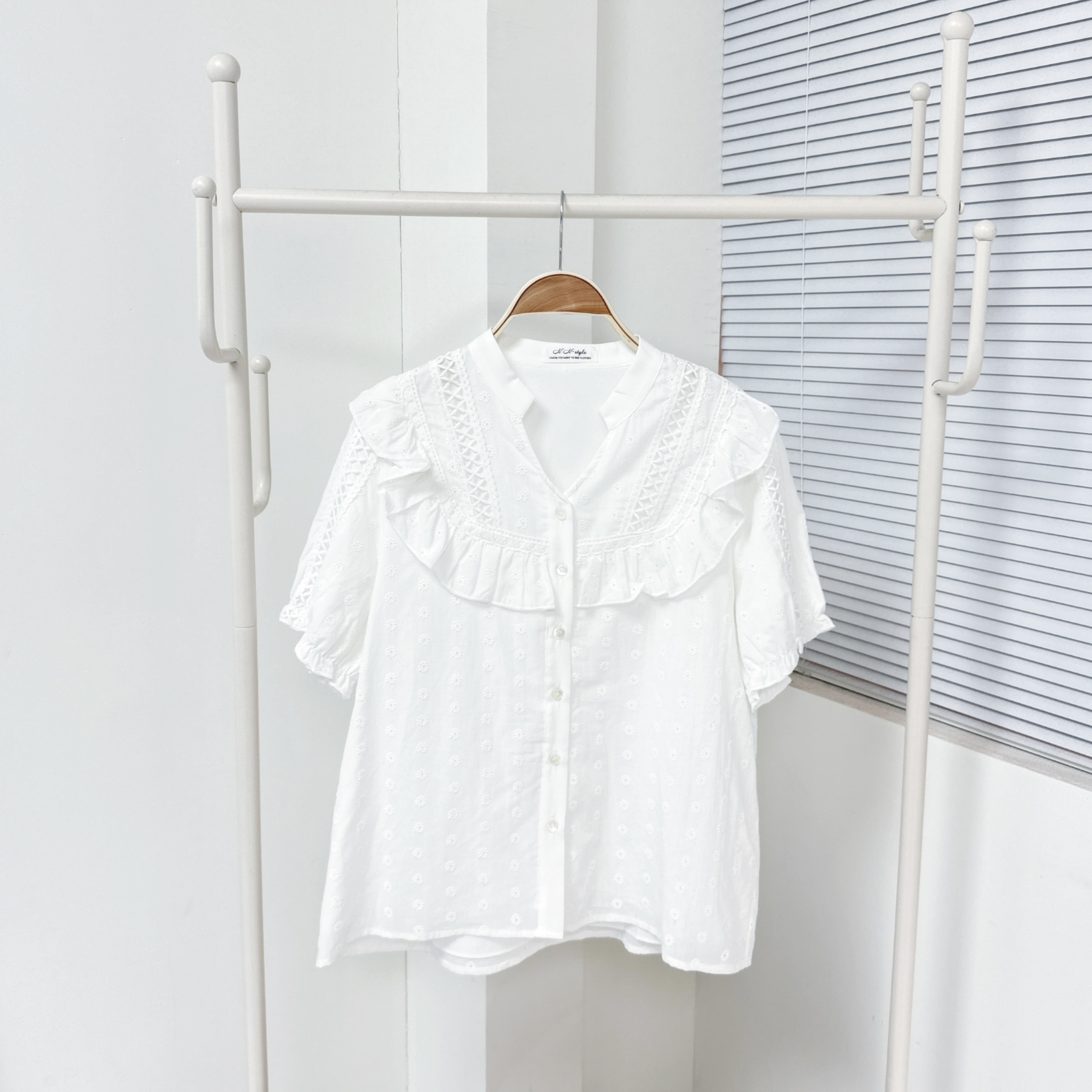 【廠家制】全通花V領恤 (S5-S6)