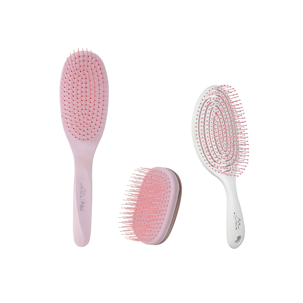 【Maria日常光澤組】光澤光感梳組(長柄+無柄) + 大彈性梳