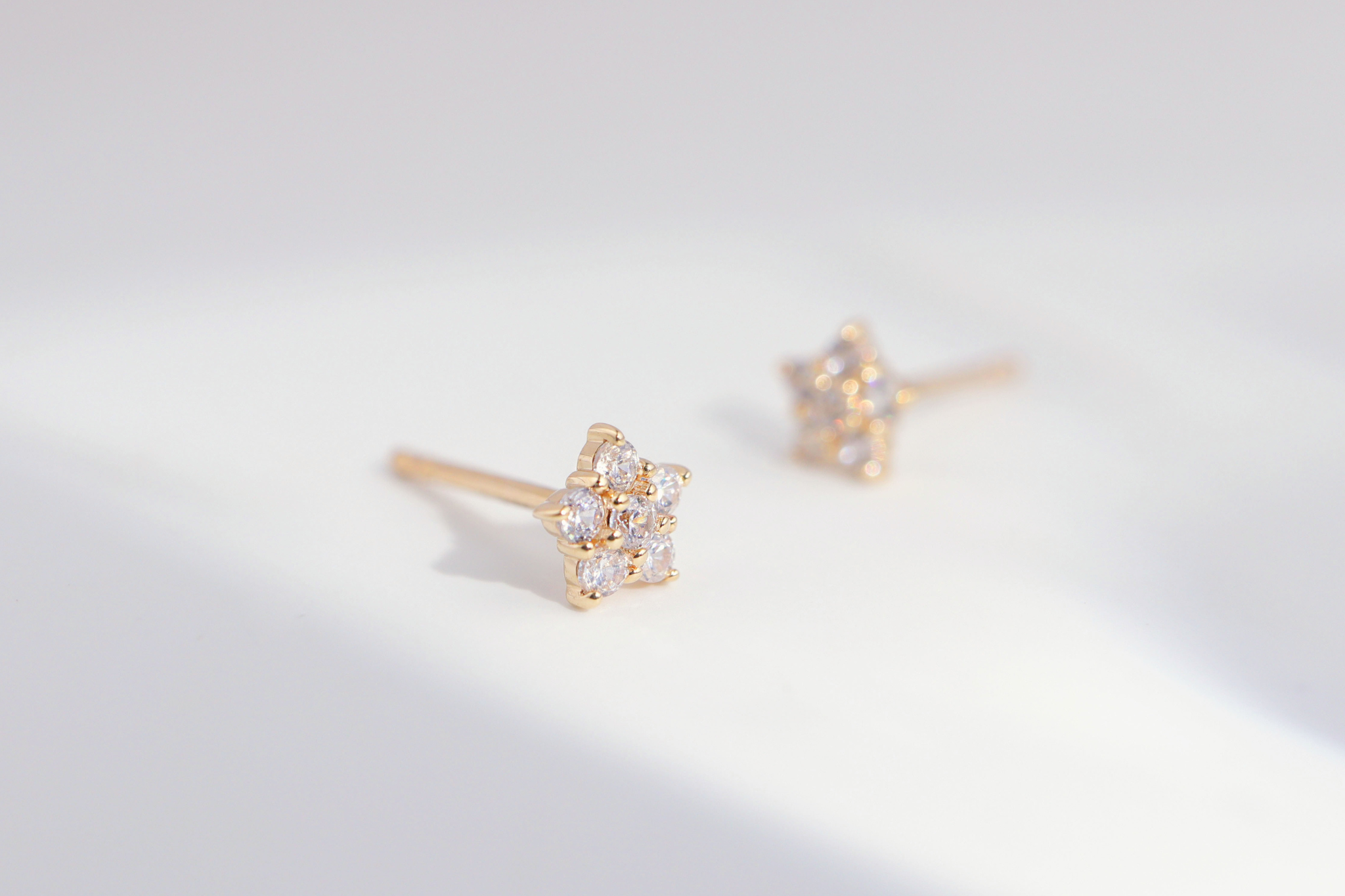 14K 星光鑽石耳環｜Miestilo Jewelry設計師輕珠寶品牌