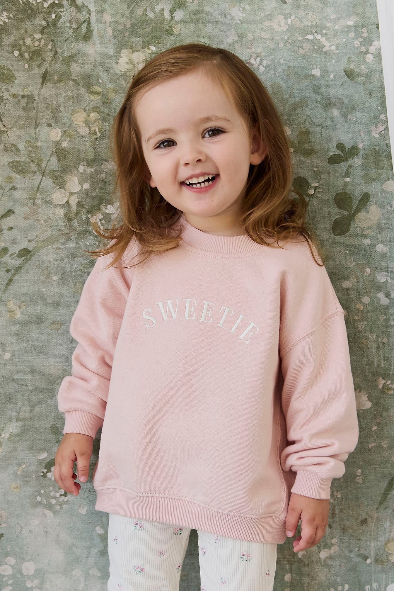 【預購】JAMIE KAY -Organic Cotton Rhea Sweatshirt（Cloud Pink Sweetie）