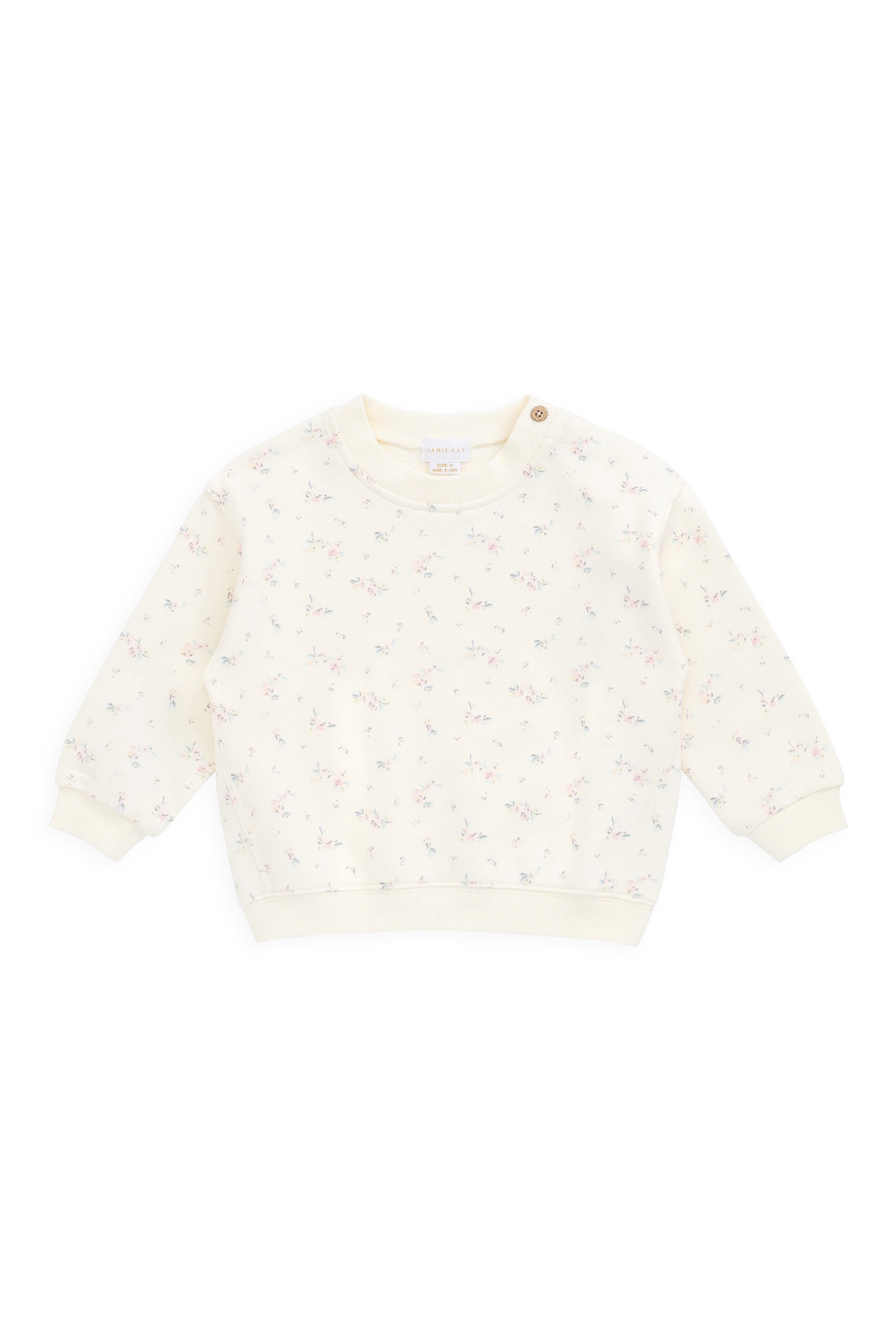 【預購】JAMIE KAY -Organic Cotton Rhea Sweatshirt（Solange Snow）