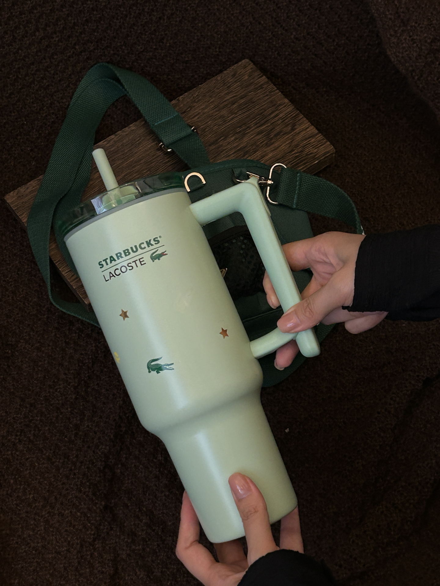 代購-Starbucks星巴克 X LACOSTE 聯名款 保溫杯 共三款