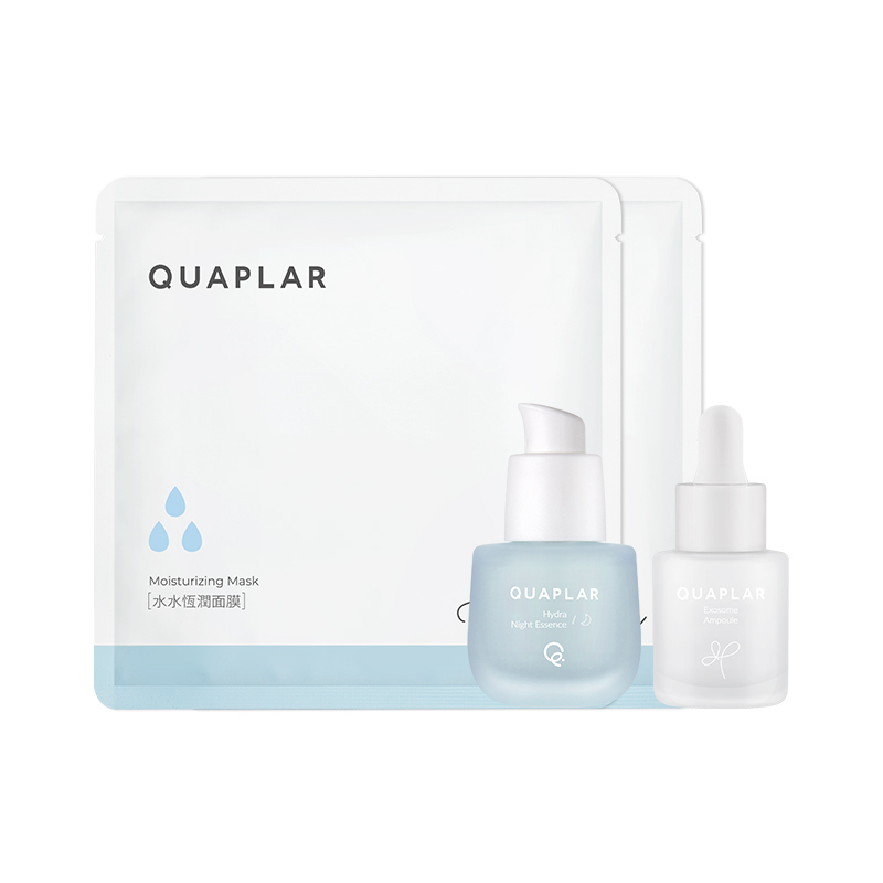 【母親節】水潤光夜精華+外泌體緊緻極萃+(單片)水水恆潤面膜*2片