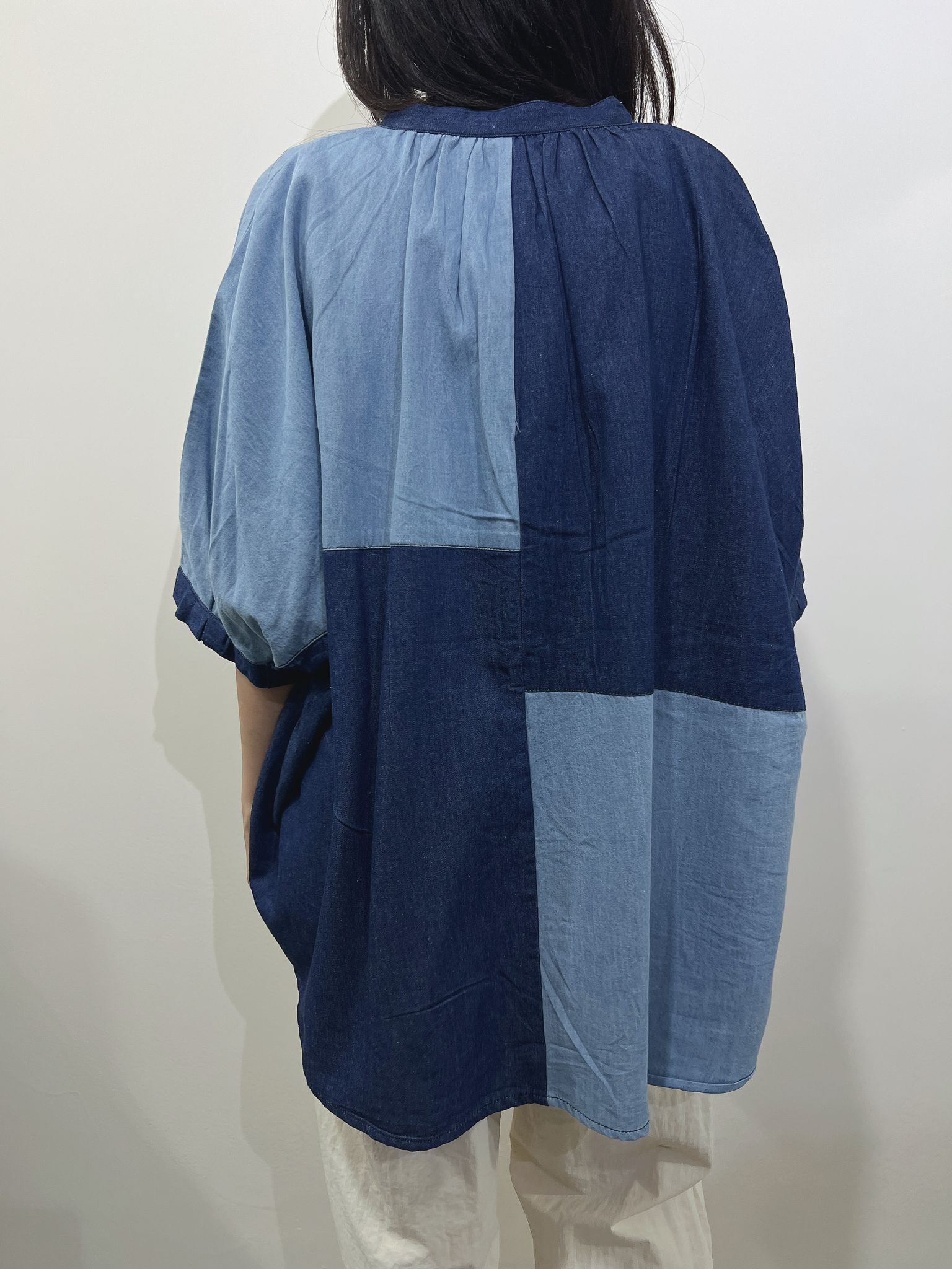 LN 拼牛仔 TOP