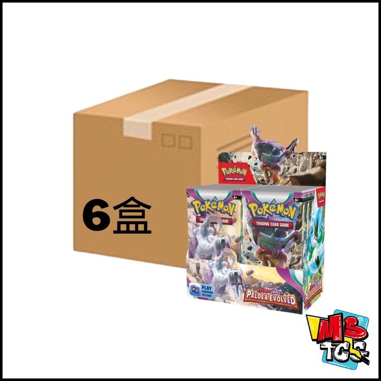 Pokemon TCG 美版 SV2 Paldea Evolved Booster Case (1箱6盒）