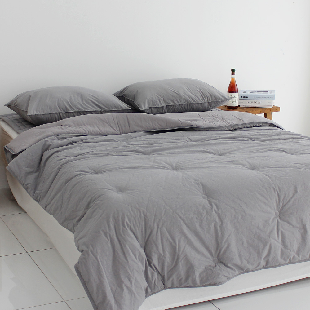 韓國棉被 柔霧奶油雲朵被 （高密度棉+莫代爾）