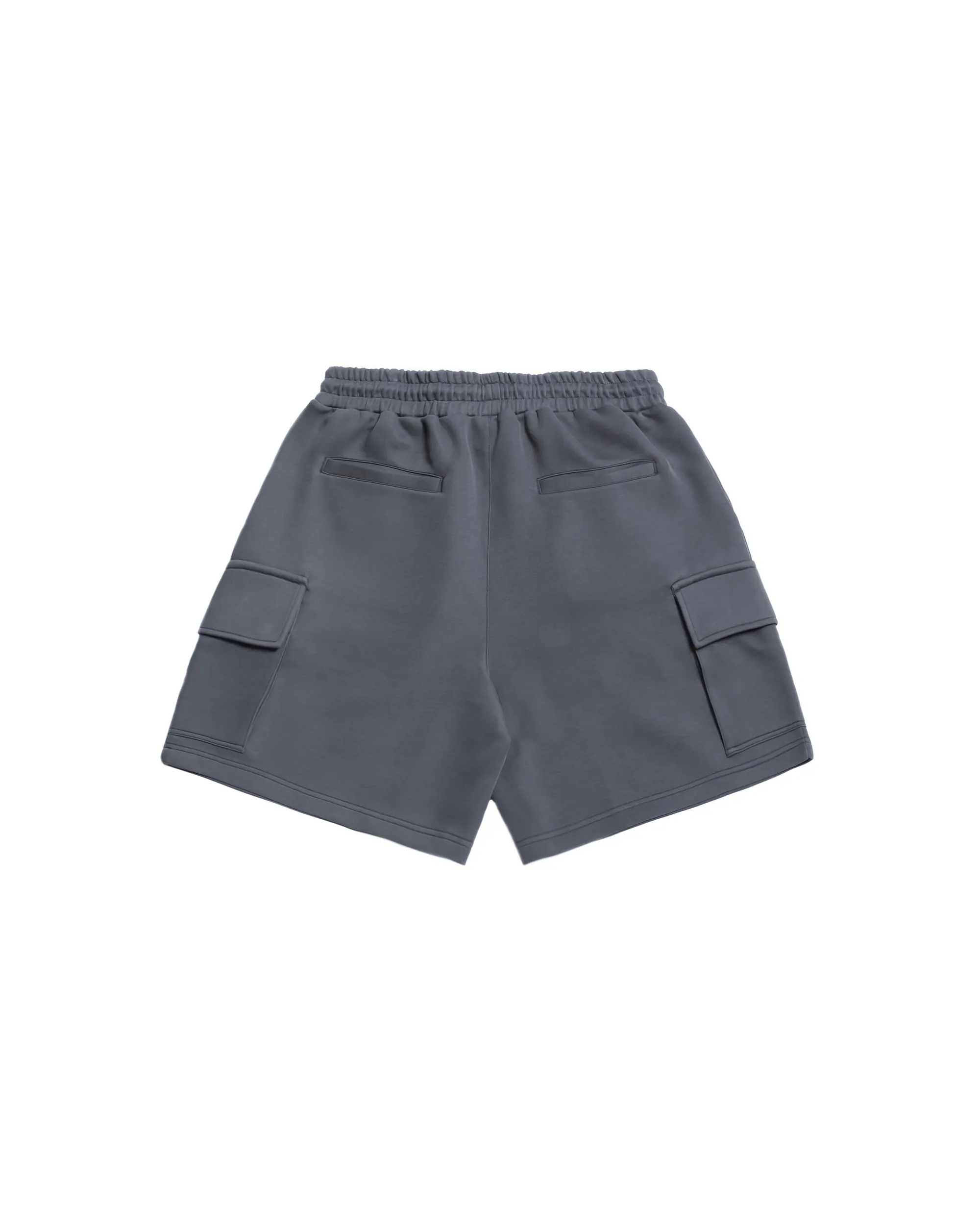 PERSEVERE LOOSE-FIT COTTON SHORTS - DARK GRAY