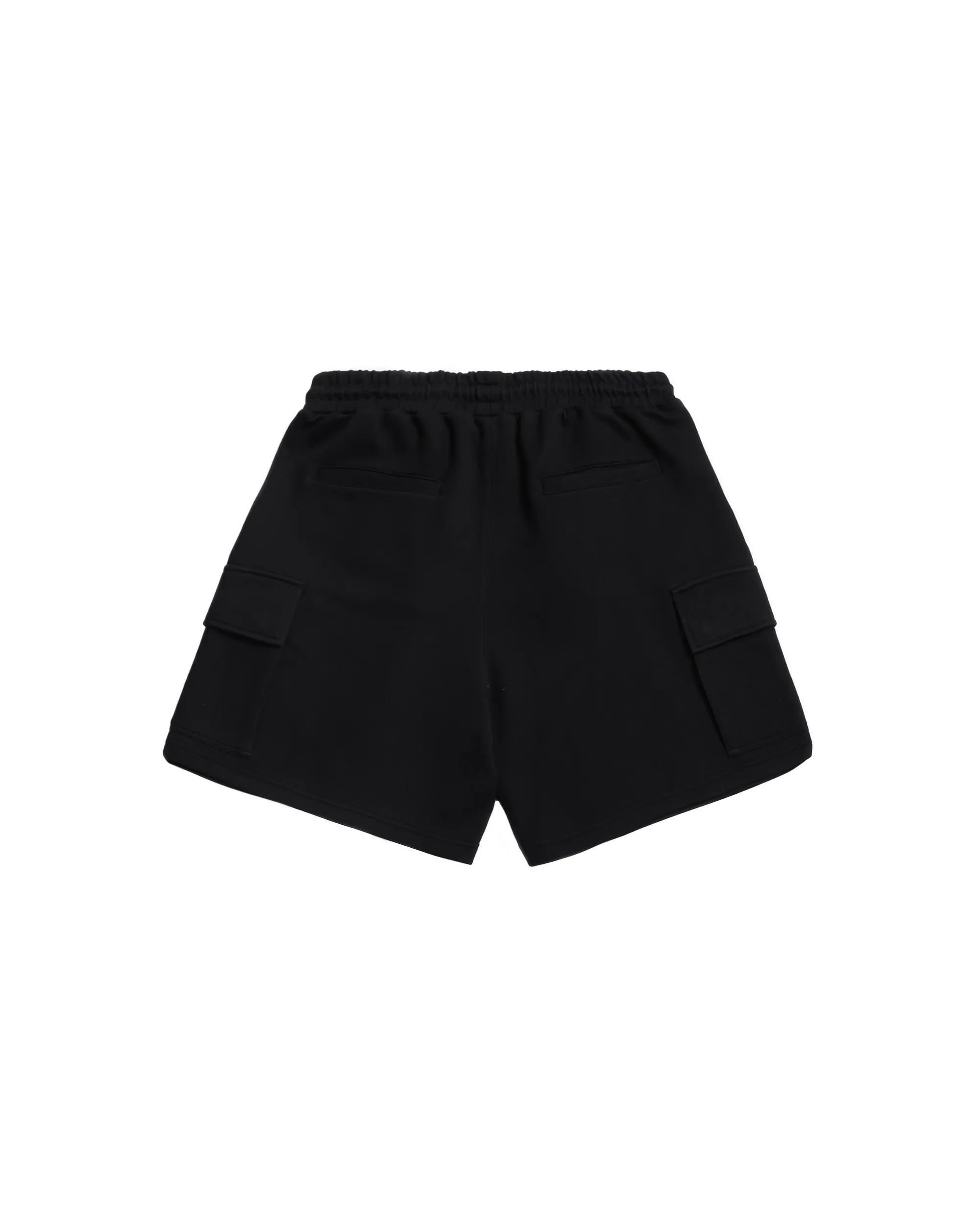 PERSEVERE LOOSE-FIT COTTON SHORTS - BLACK
