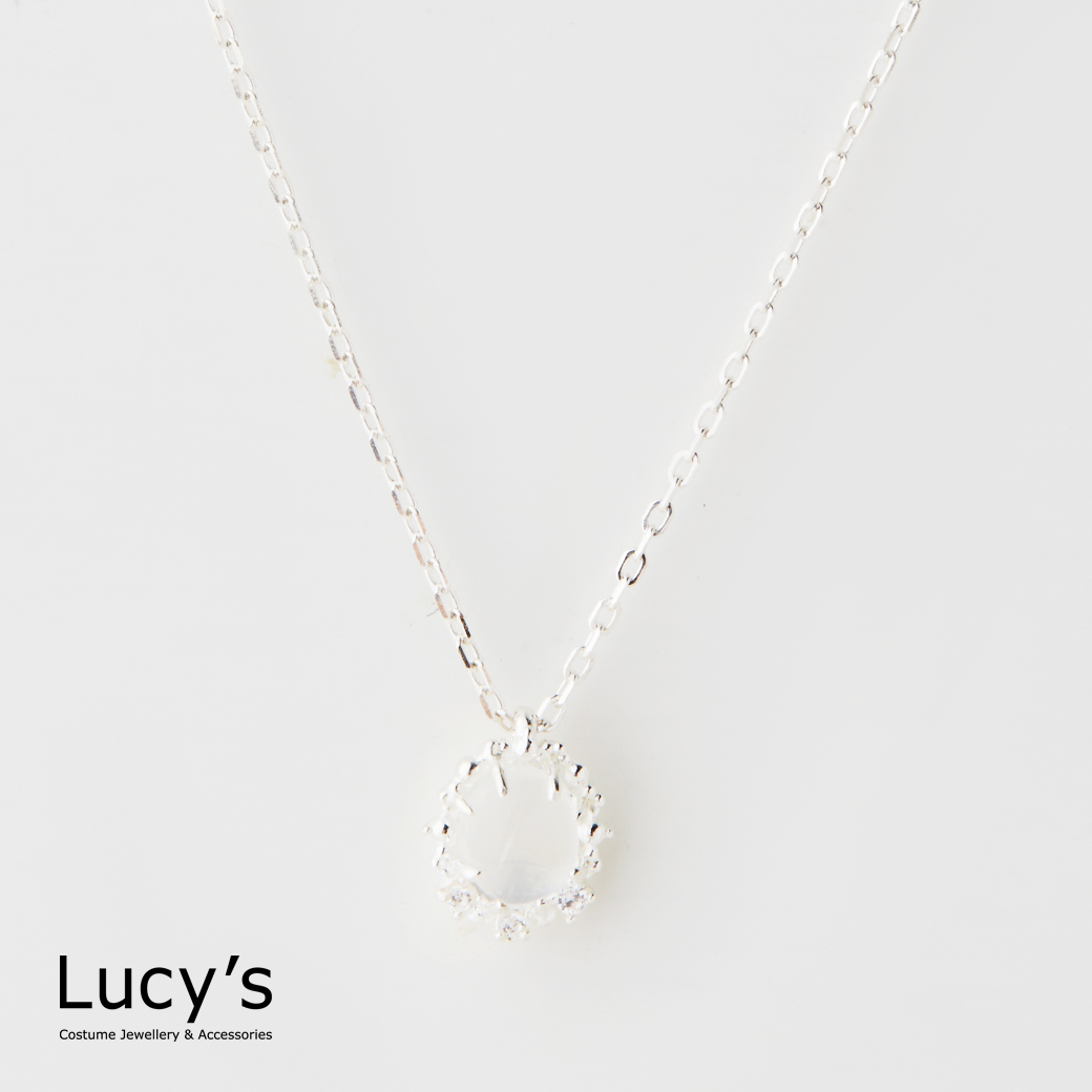 925純銀 清透月光 項鍊 (127203)