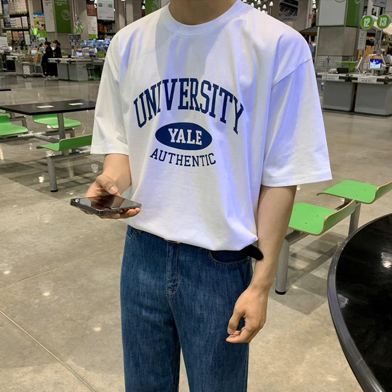 韓國University 短袖 短T 細絨布短T 80216