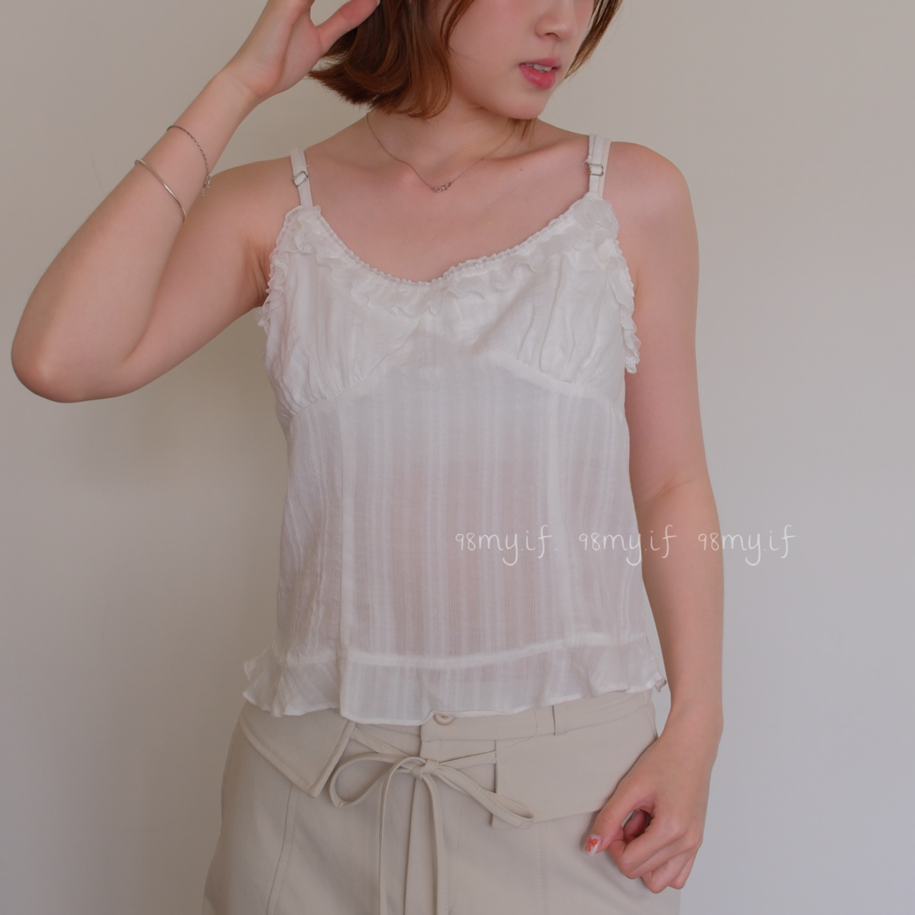 A33 夏日蕾絲清涼背心