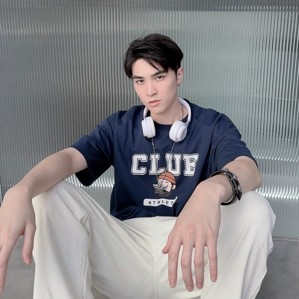 韓國 鬍子哥 CLUE 大叔短T  情侶T 80237