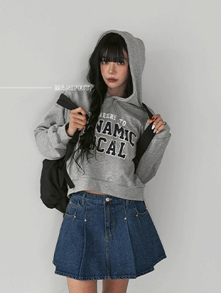 ᴴᴼᵀ ▸▸店長推薦◃◃ 春夏新款/壓褶牛仔短裙 MANIFEST正韓🇰🇷