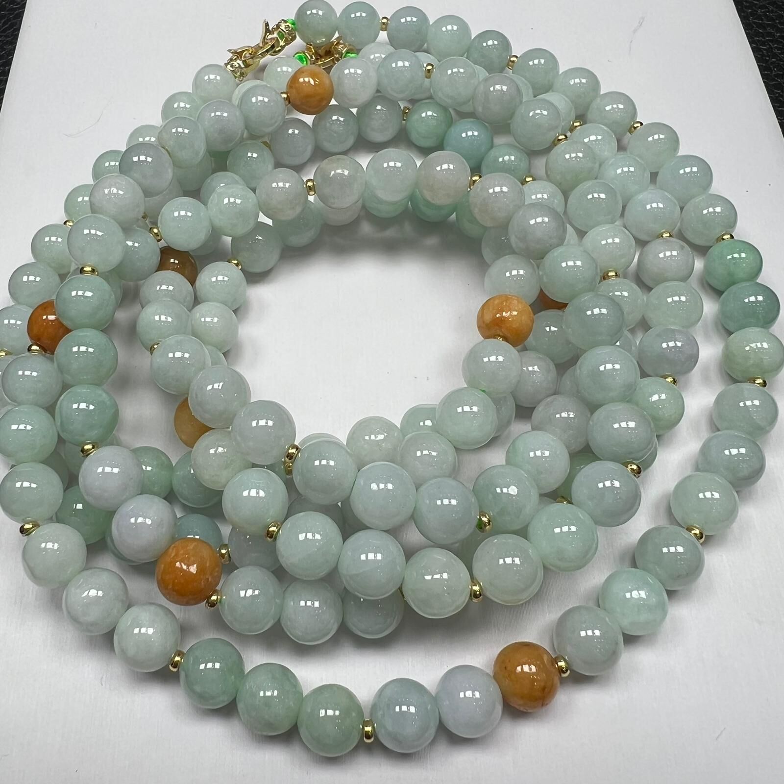 SD14 翡翠項鏈 約7mm (BA089)