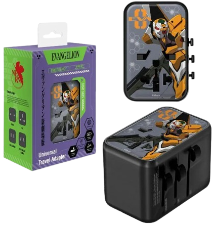 (2026春季限時優惠) 動漫工房 EVANGELION 新世紀福音戰士 PD45W QC3.0 旅行充電器