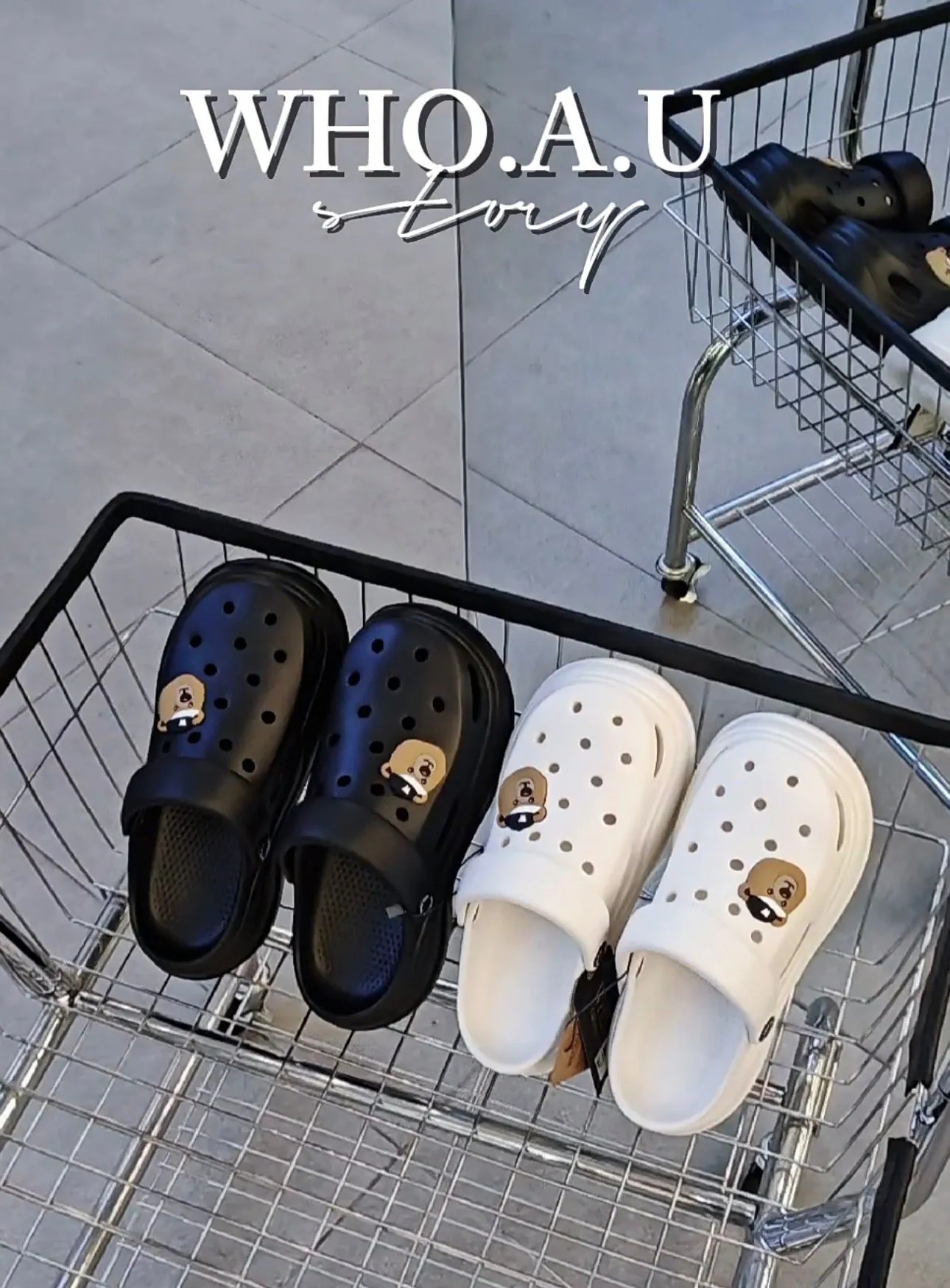 【直播】 WHO.A.U LX041431 Steve 洞洞鞋