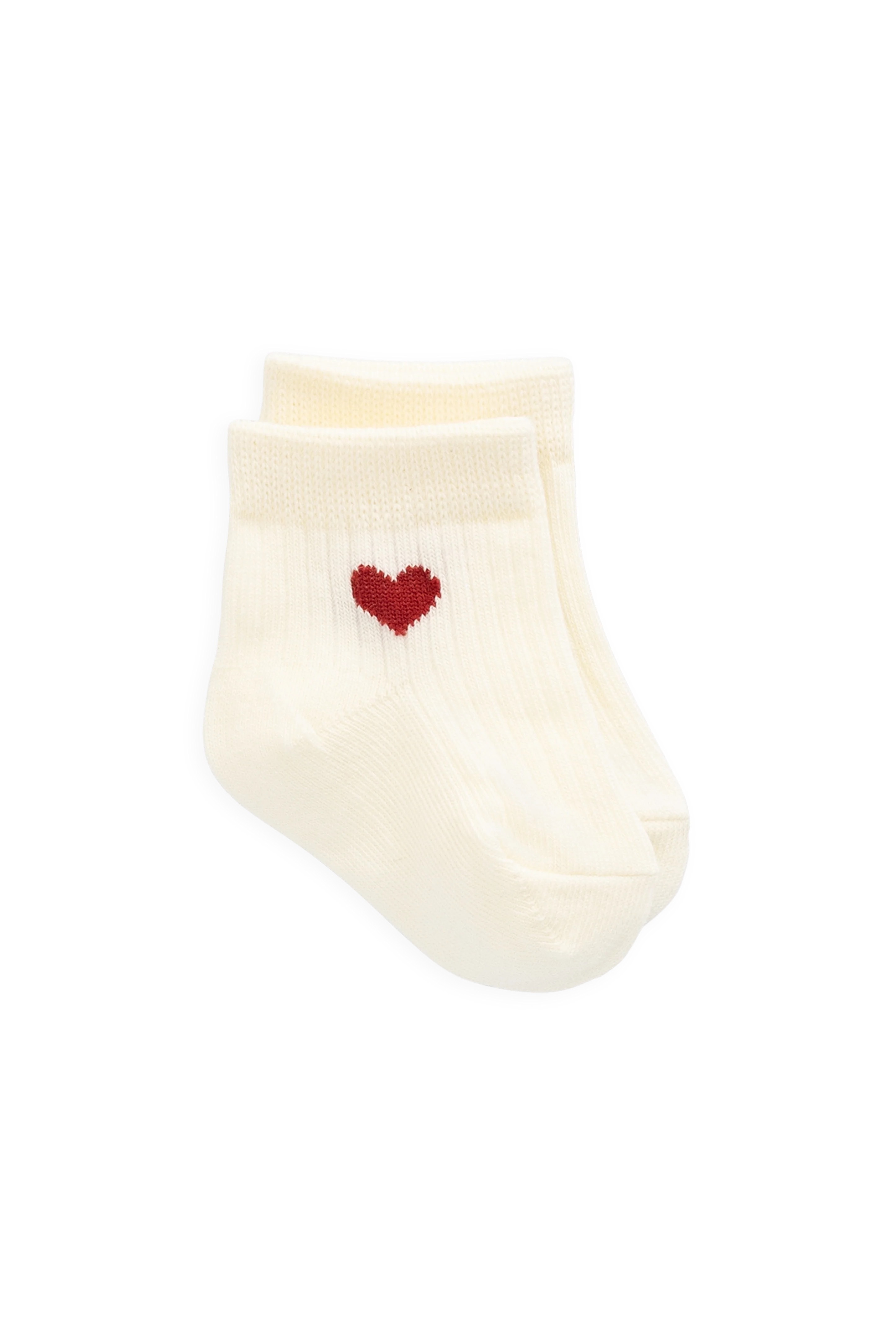 【預購】JAMIE KAY -Bellamy Sock（Bellamy Heart Urban Red）