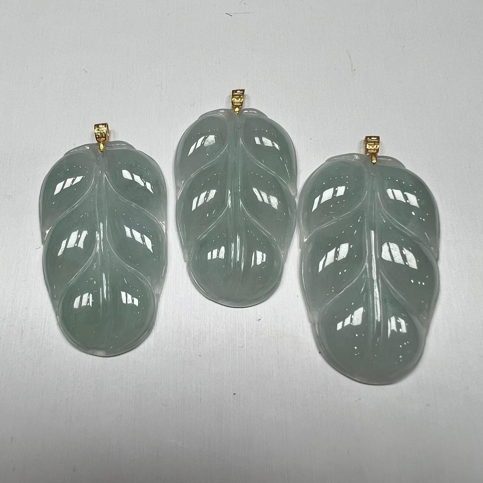 SD22 翡翠葉子(18K金扣) (BA104)