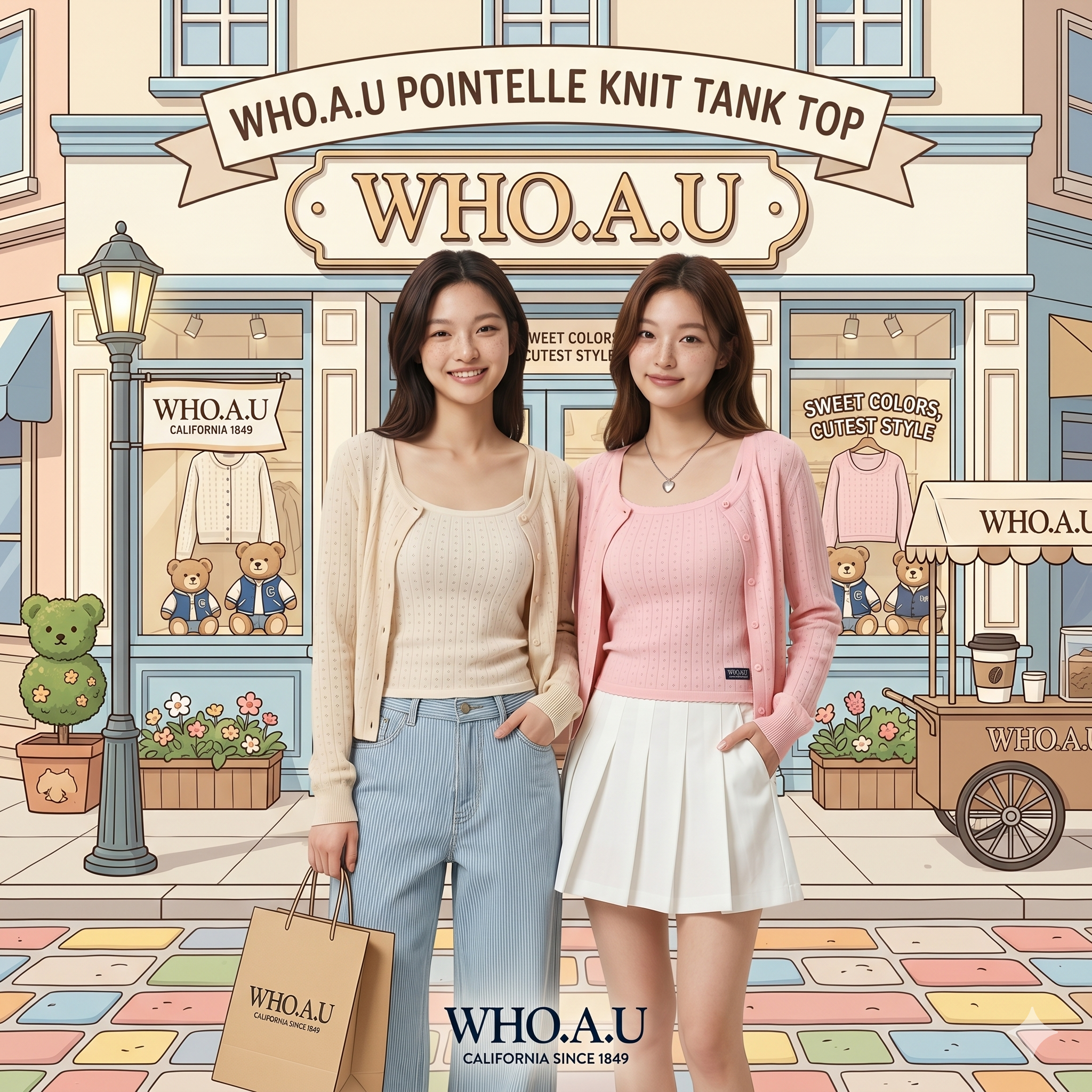 【直播】 WHO.A.U LX041404 針織背心