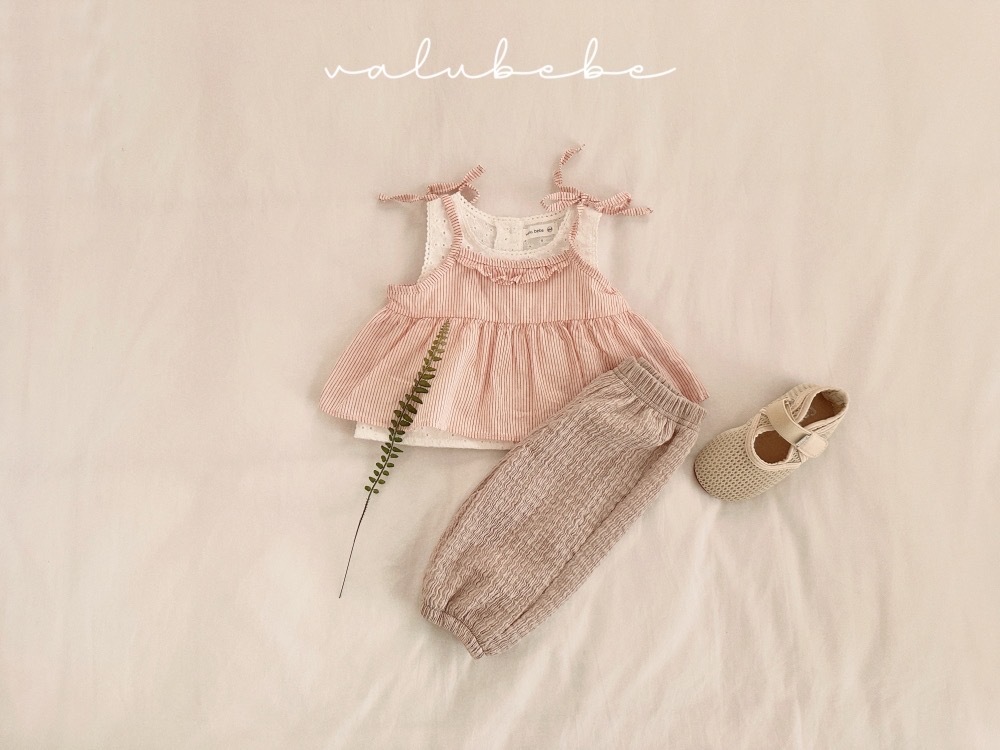 Valubebe 艾爾荷葉肩帶背心 / 2色