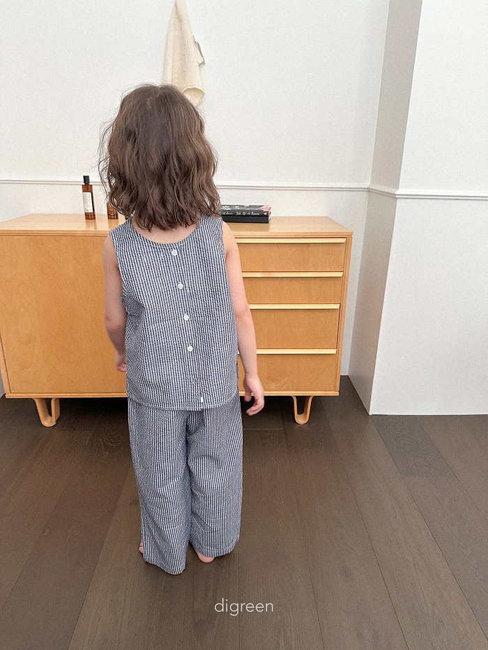 正韓夏Digreenkids 兩色直條紋背心