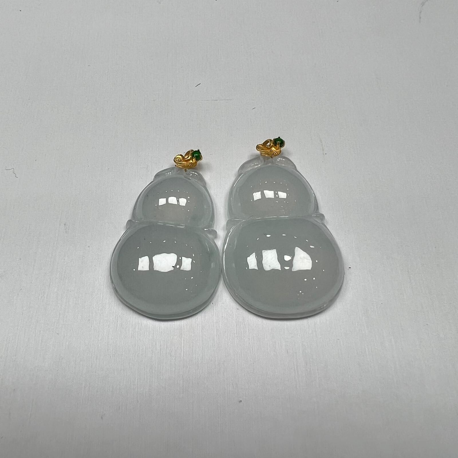 SD48 翡翠冰葫蘆 (18K金扣頭) (BA146) **連證書