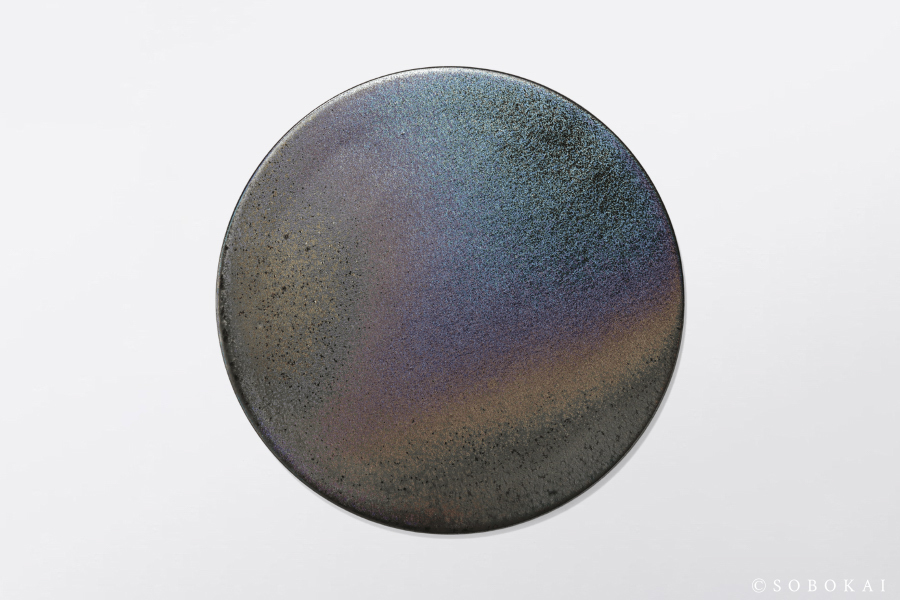 (尚未到貨)STUDIO M' - SOBOKAI Moon 滿月平皿 / 23.5cm / 窯變黑