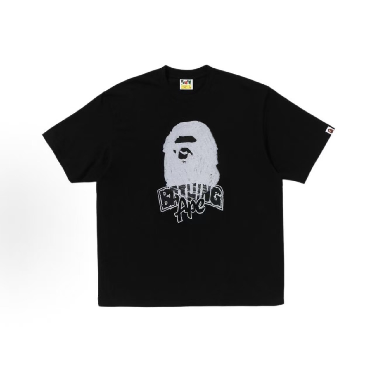 BAPE 手繪猿人短T (2色)