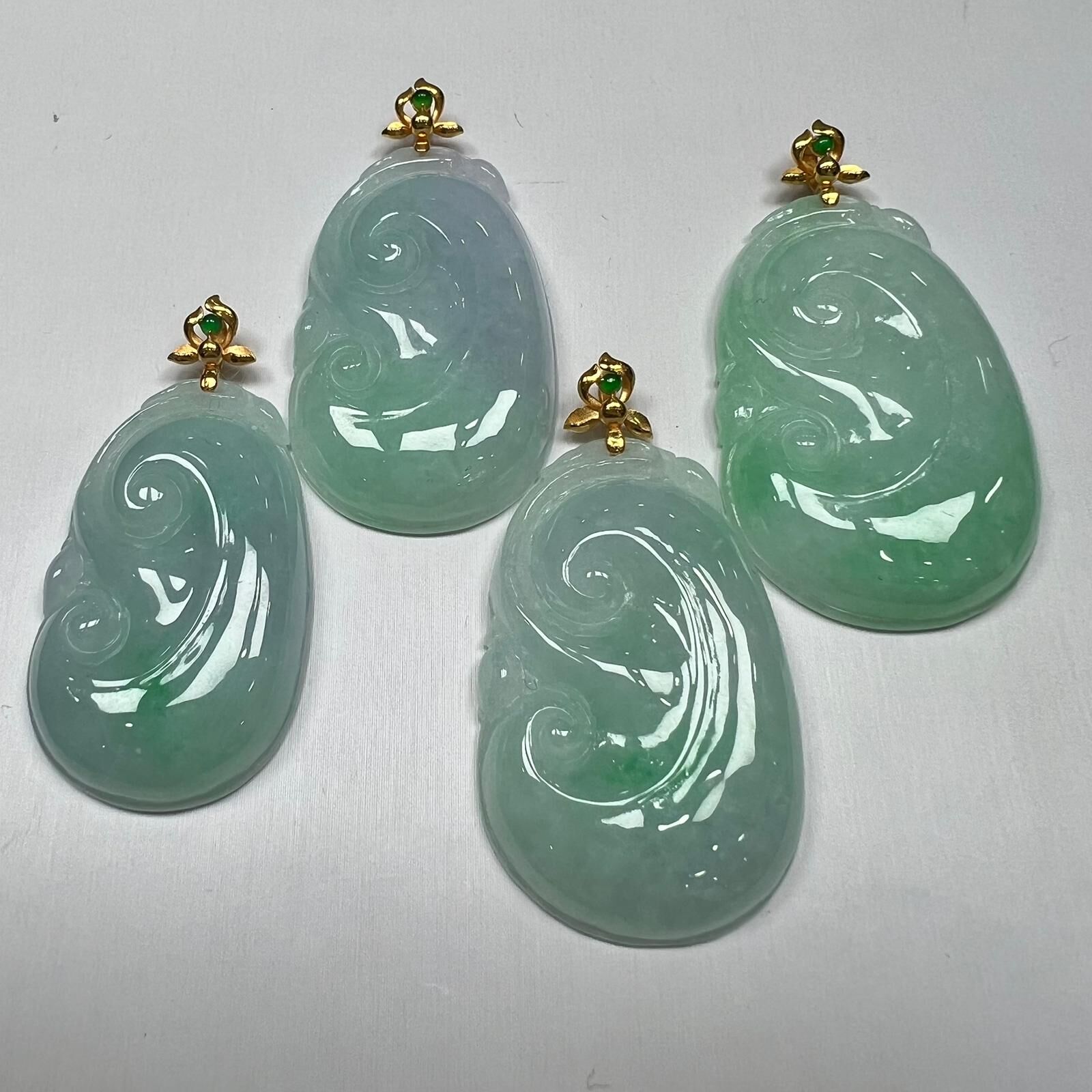 SD64 翡翠如意18K吊墜 (BA168) **連證書