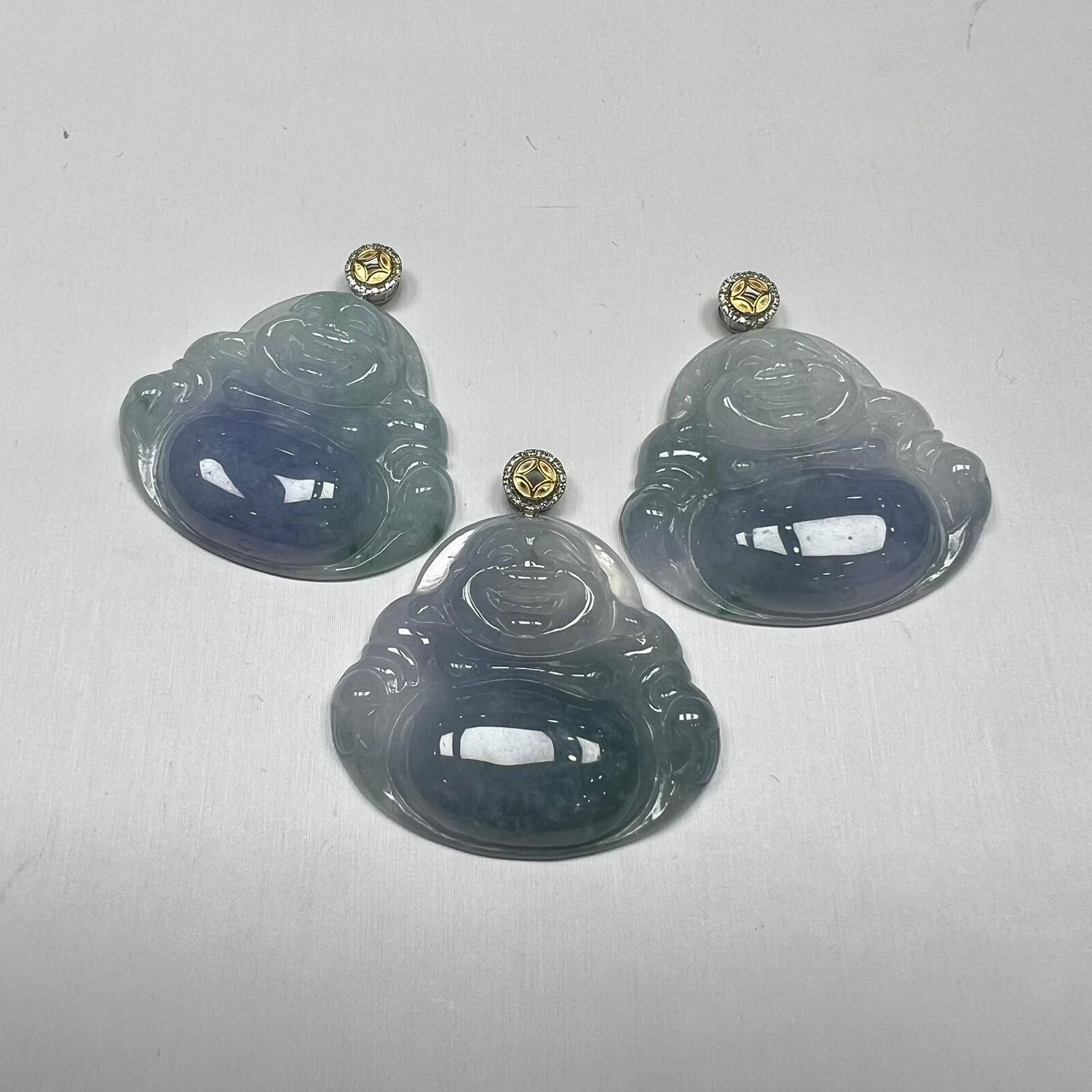 SD65 翡翠紫佛公18K吊墜 (BA172) **連證書