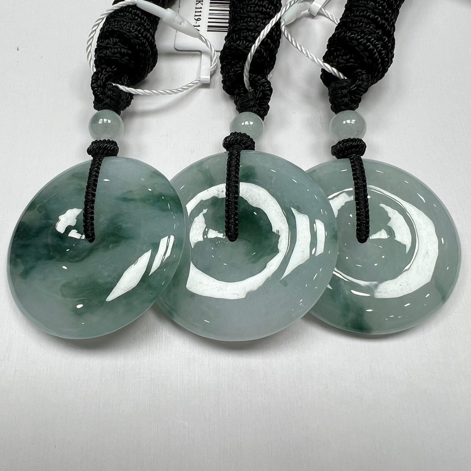 SD66 翡翠冰飄花平安扣 (BA173) **連證書