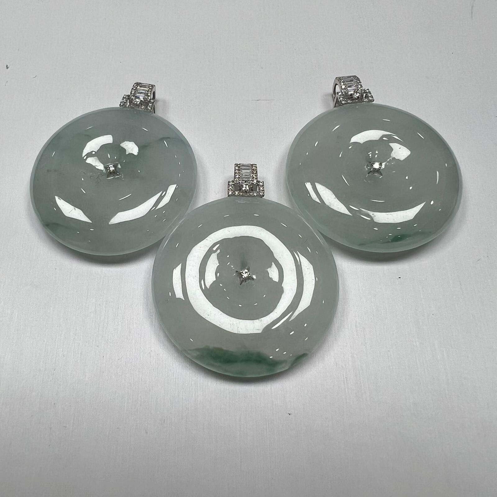 SD69 翡翠平安扣18K吊墜 (BA184) **連證書