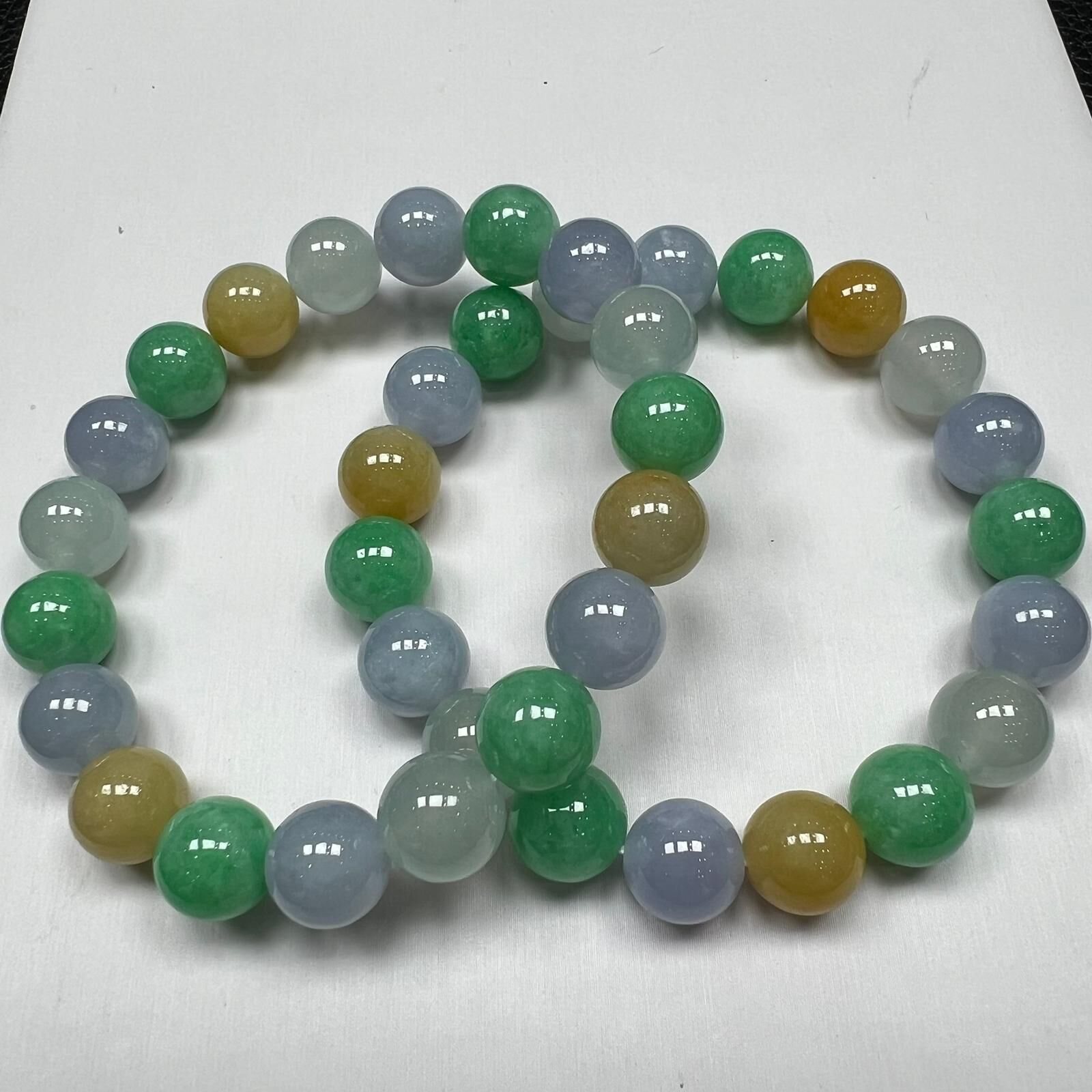 SD72 翡翠冰多寶手串 約10mm (BA189) **連證書