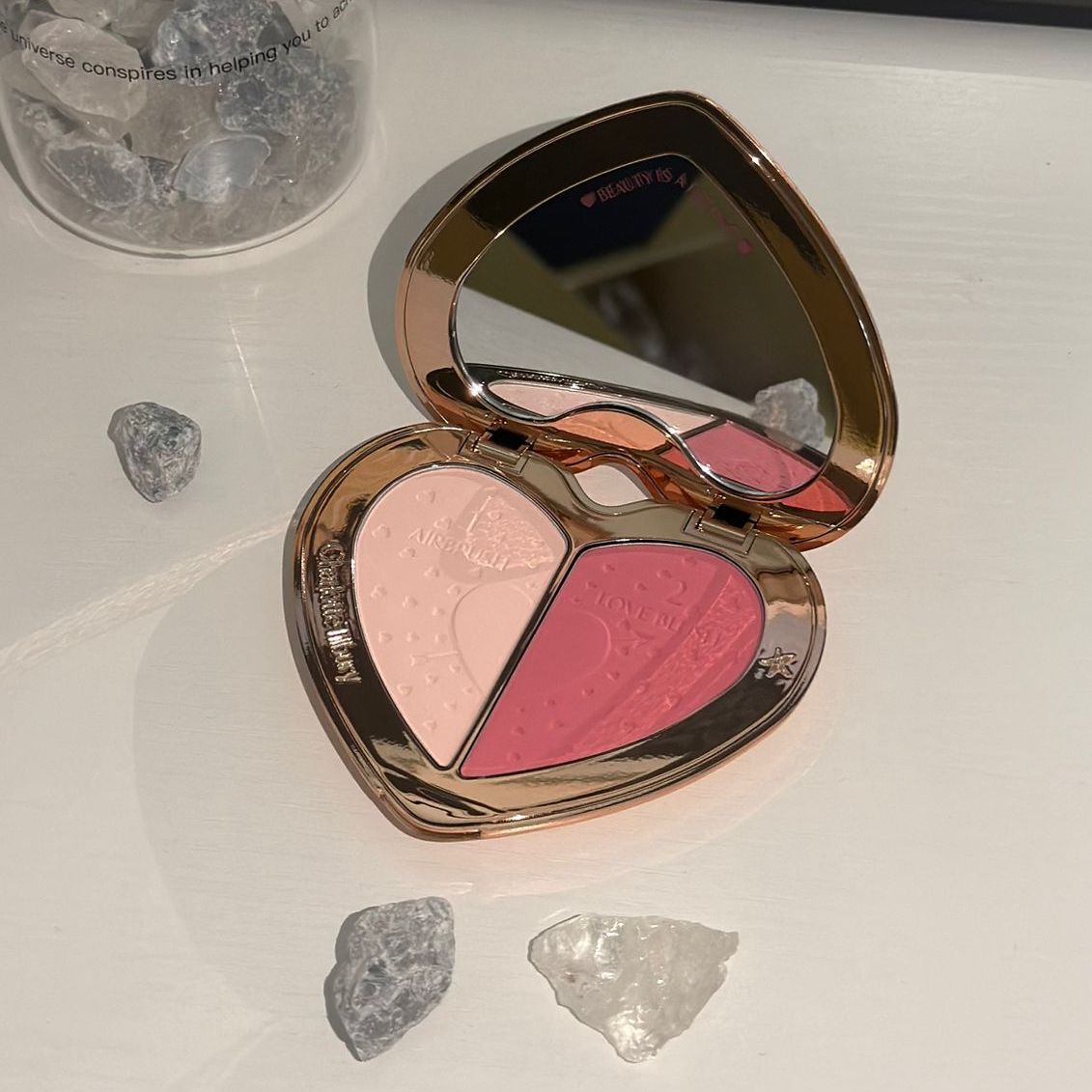 Charlotte Tilbury - Pillow Talk Beauty Soulmates Palette 愛心雙色胭脂 #pink #rosewood