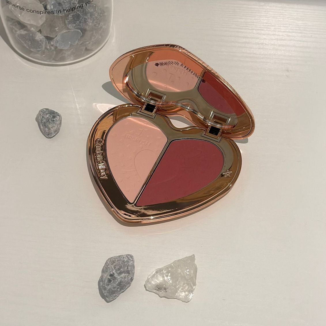 Charlotte Tilbury - Pillow Talk Beauty Soulmates Palette 愛心雙色胭脂 #rosewood