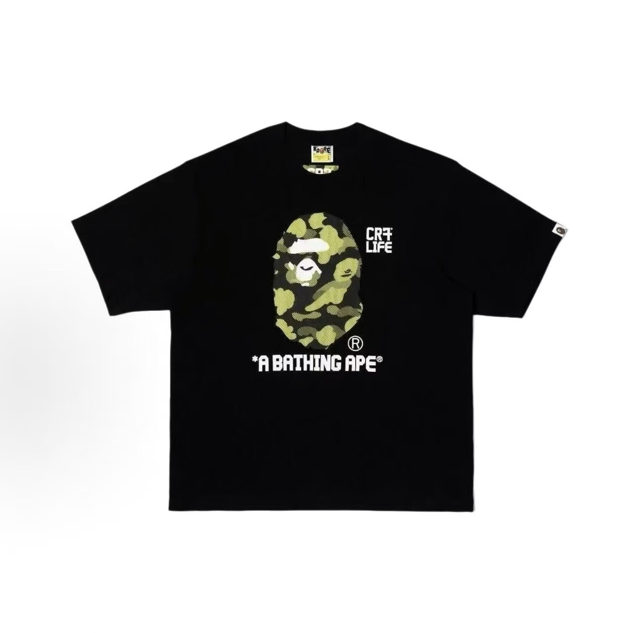 BAPE × CR7 LIFE 聯名款迷彩猿人短T (2色)