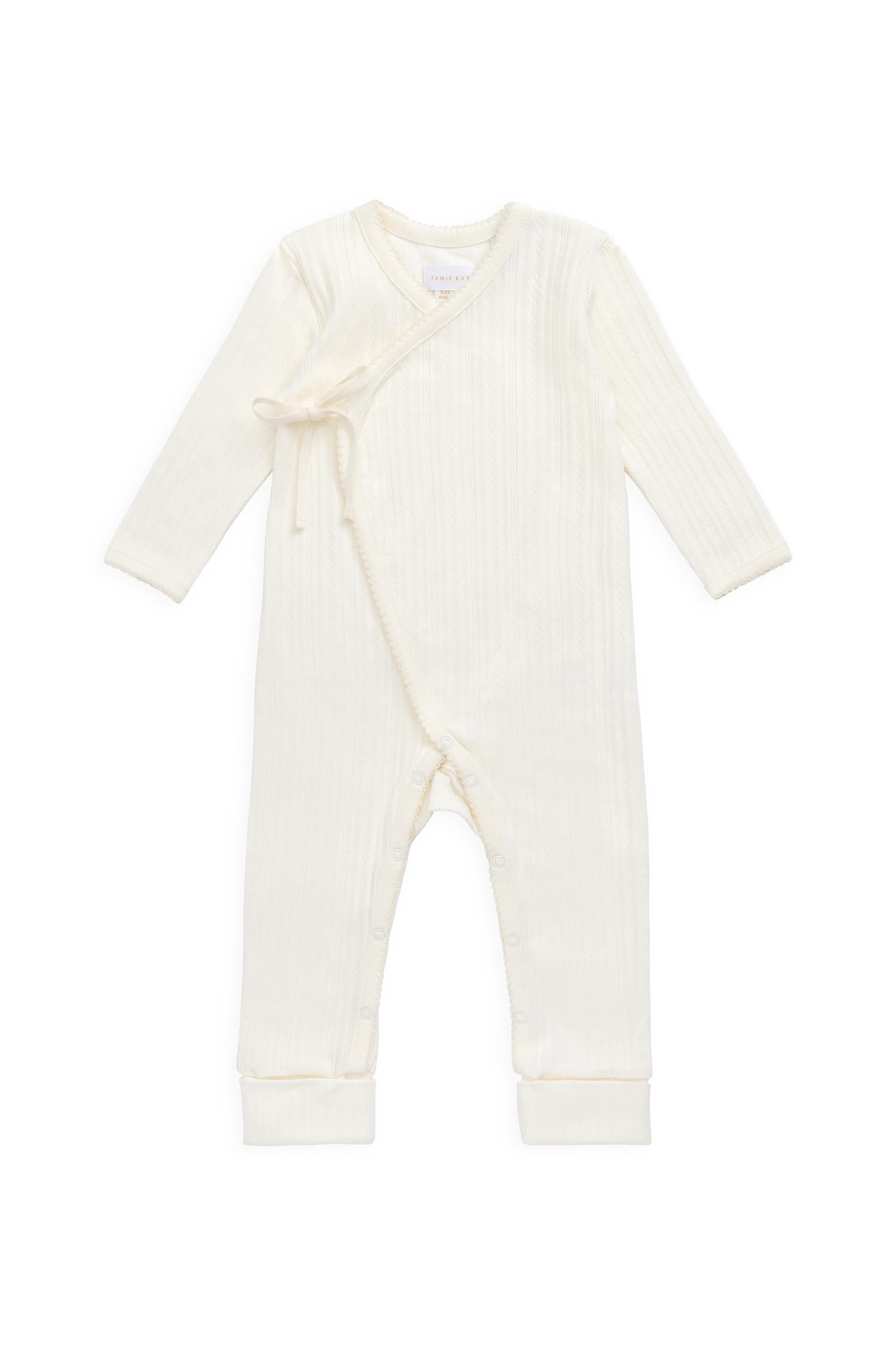 【預購】JAMIE KAY -Organic Cotton Pointelle Estelle Onepiece（Parchment）