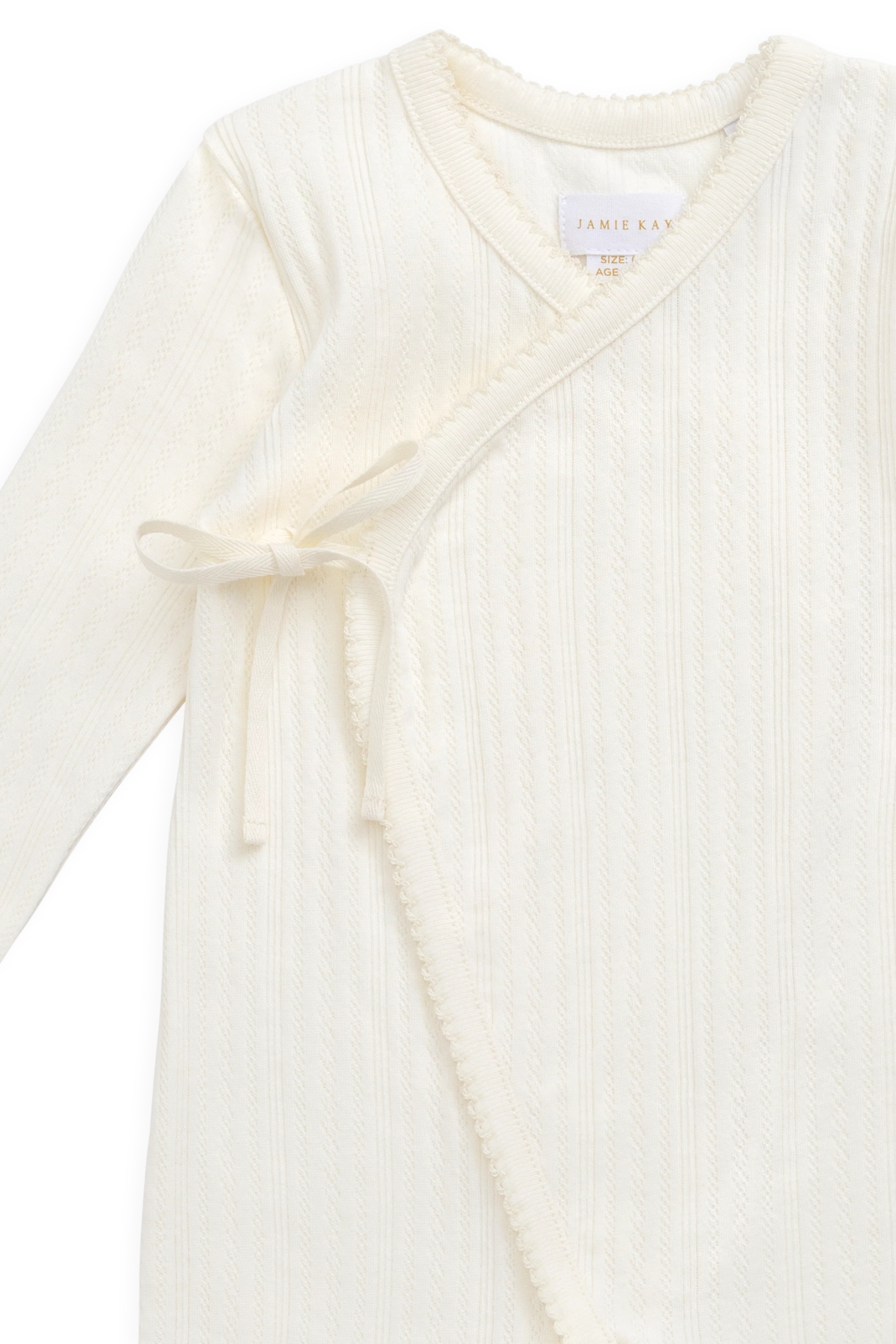 【預購】JAMIE KAY -Organic Cotton Pointelle Estelle Onepiece（Parchment）