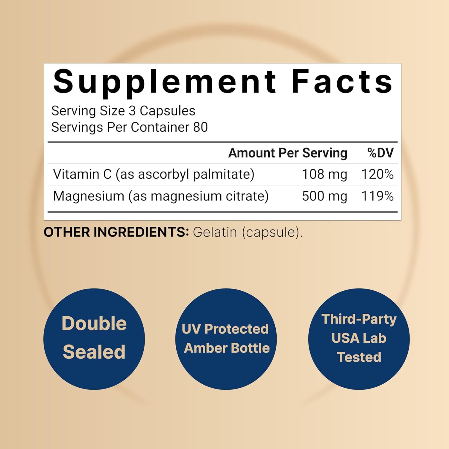 代購 NatureBell Pure Magnesium Citrate 500mg, 480 Capsules (2 Pack)
