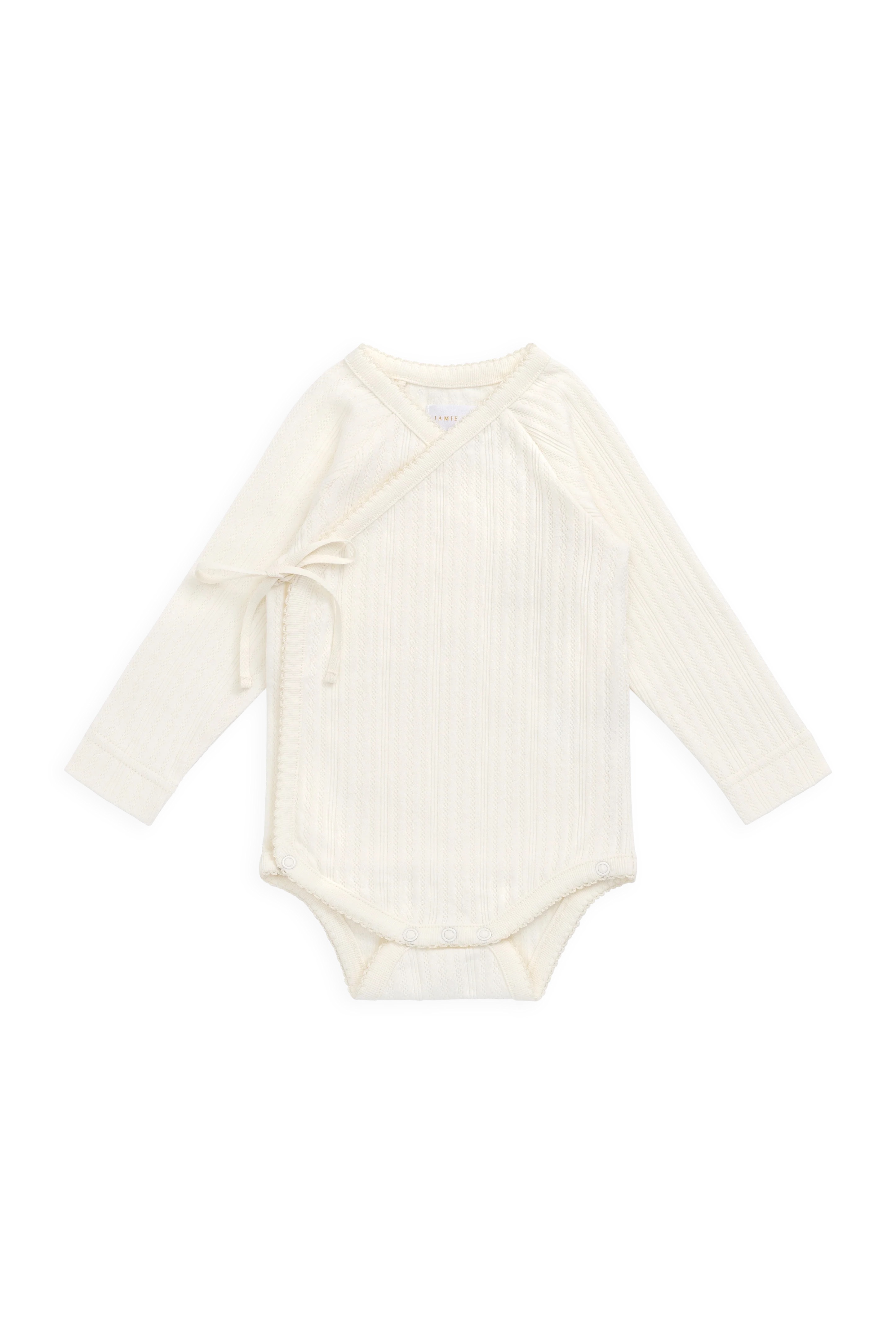 【預購】JAMIE KAY -Organic Cotton Pointelle Marina Bodysuit（Parchment）