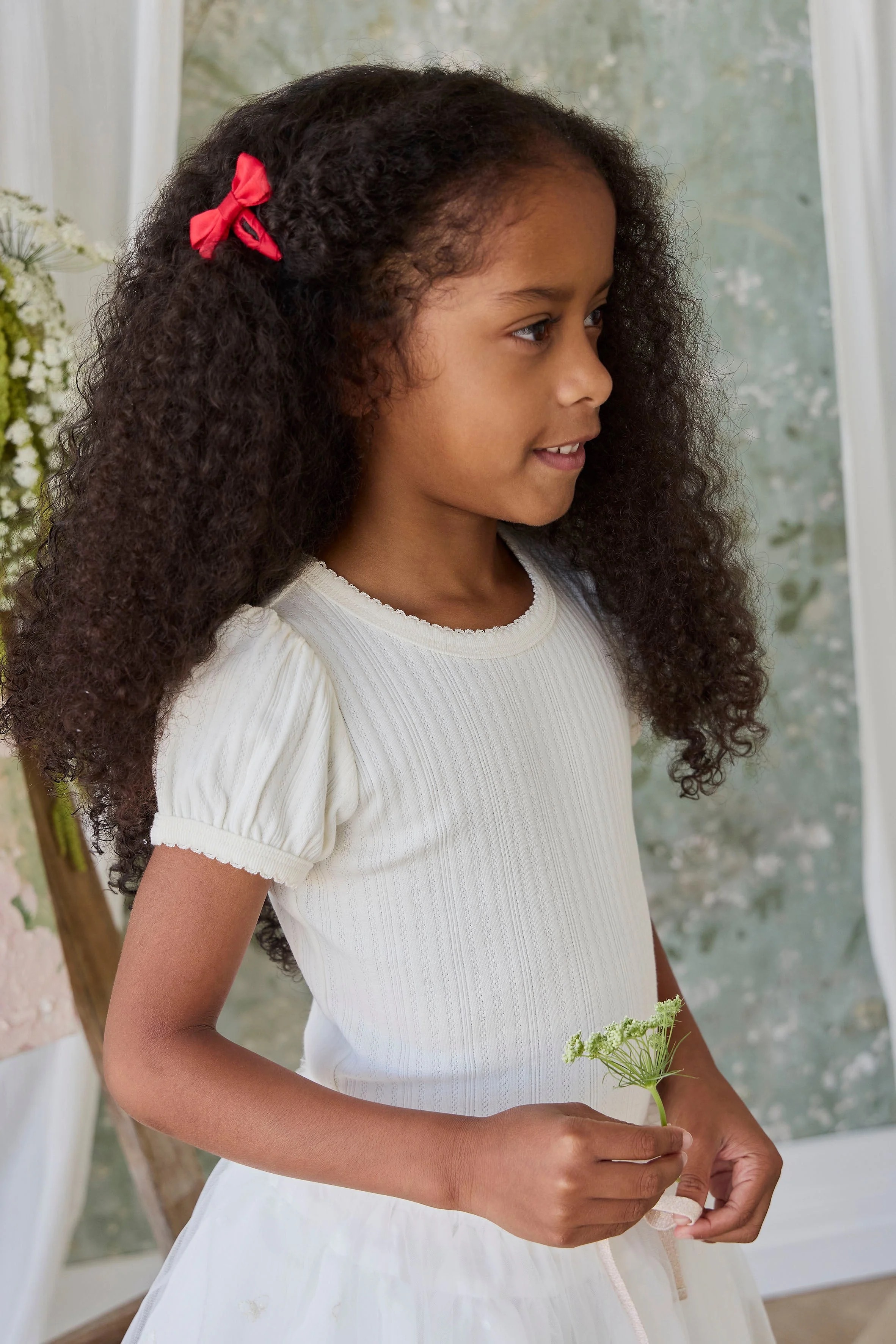 【預購】JAMIE KAY -Organic Cotton Pointelle Rhea Top（Parchment）