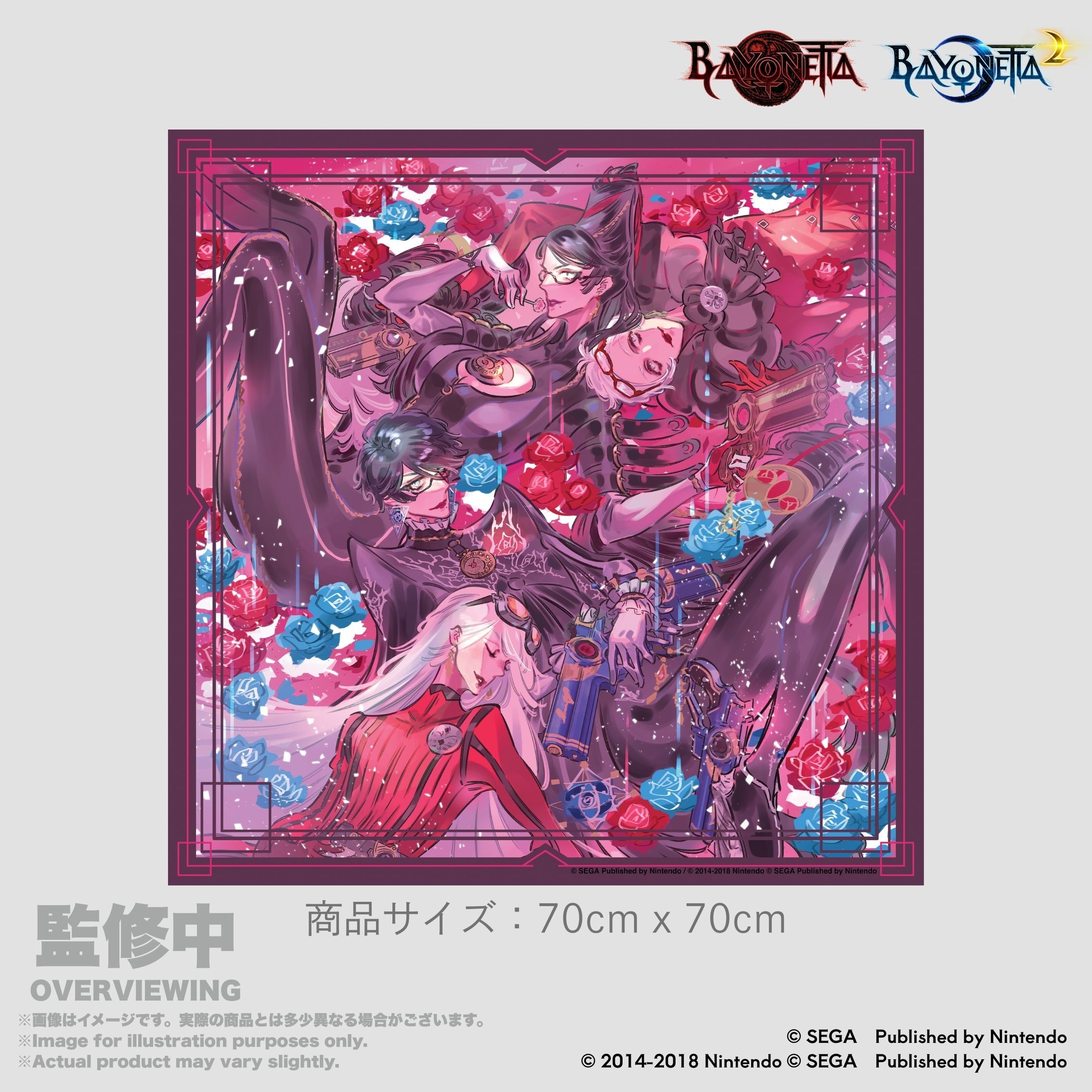 「ACG.GO」「預購」"Bayonetta" The Gates of Hell x IIJAN Scarf BAYONETTA 1 & 2 Memorial Art by Mari Shimazaki