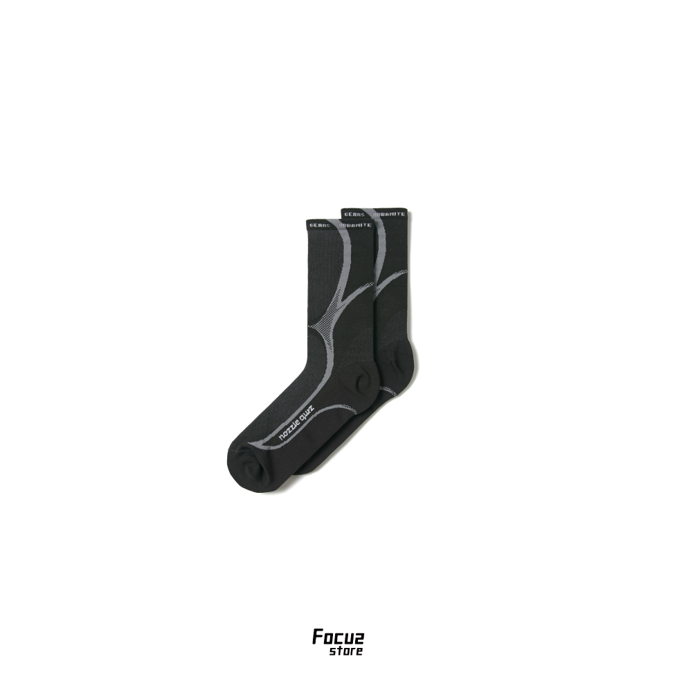 【Focus Store】現貨 Nozzle quiz® Tactel® Contour "White Grey" 廓灰 輕量中高筒休閒襪 FC-ACSX01SW