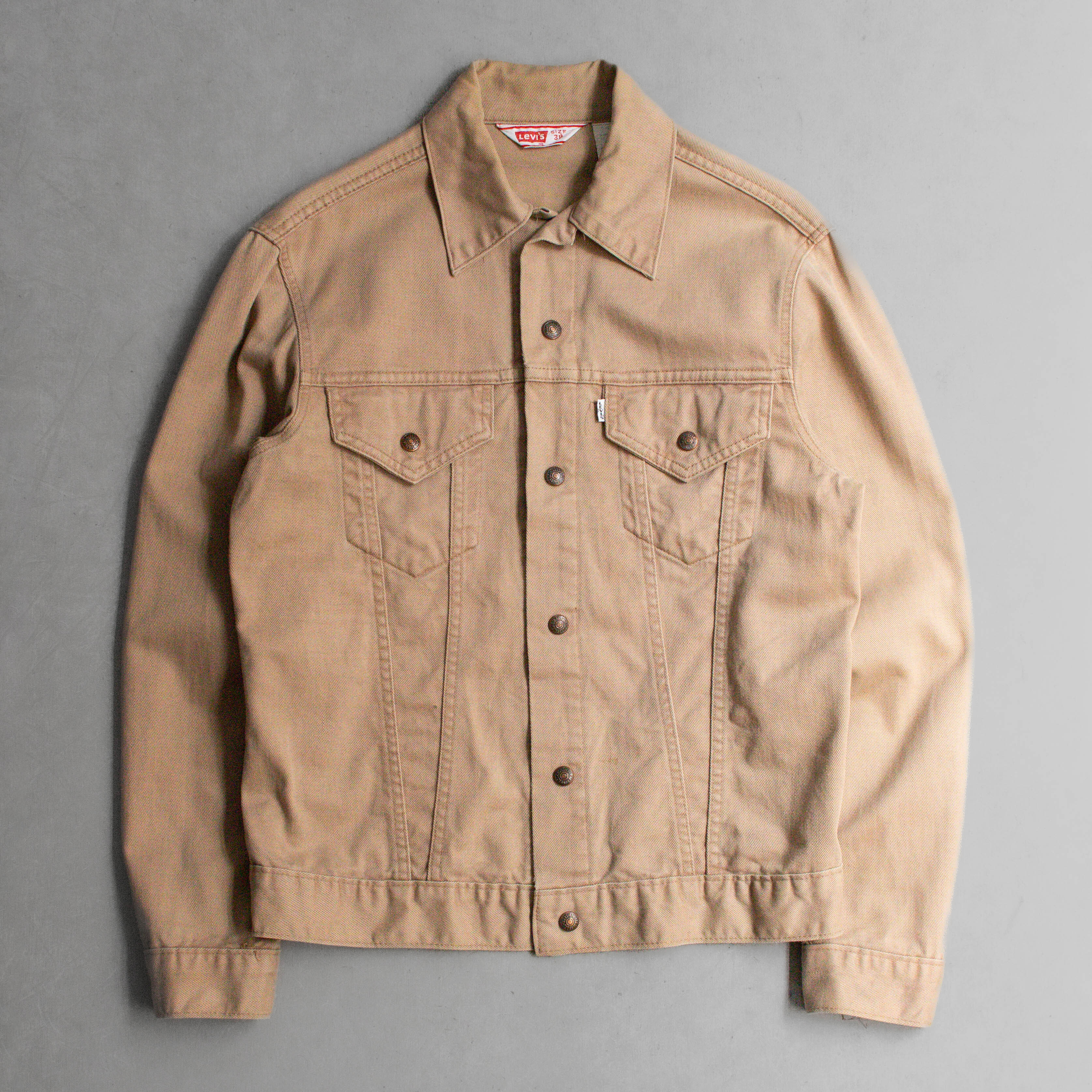 60-70S LEVIS BIG E TWILL JACKET 美國製 卡其 斜紋 長袖 外套 夾克 A