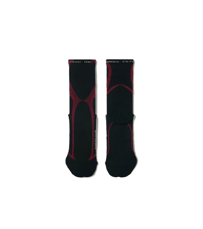 【Focus Store】現貨 Nozzle quiz® Tactel® Contour "Red Black" 廓黑 輕量中高筒休閒襪 FC-ACSX01KR