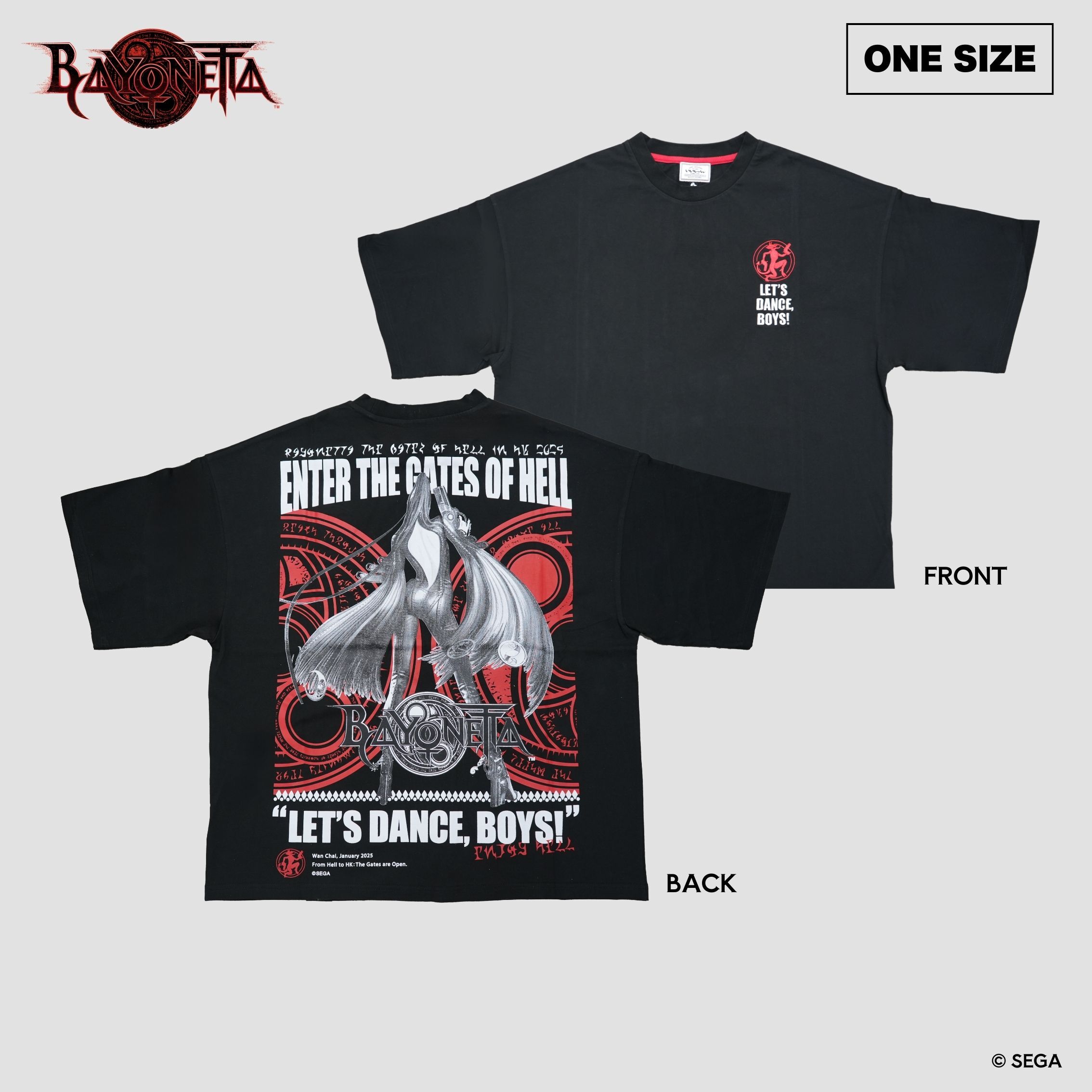 「ACG.GO」「預購」"Bayonetta" The Gates of Hell Hong Kong Oversized Shirt F