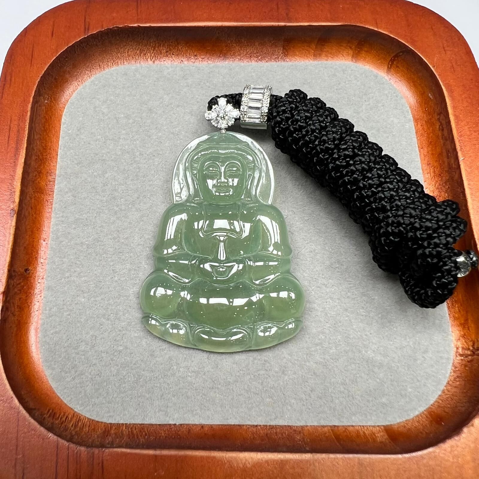 SD129 高冰芙蓉綠觀音罕有冰件 **連證書