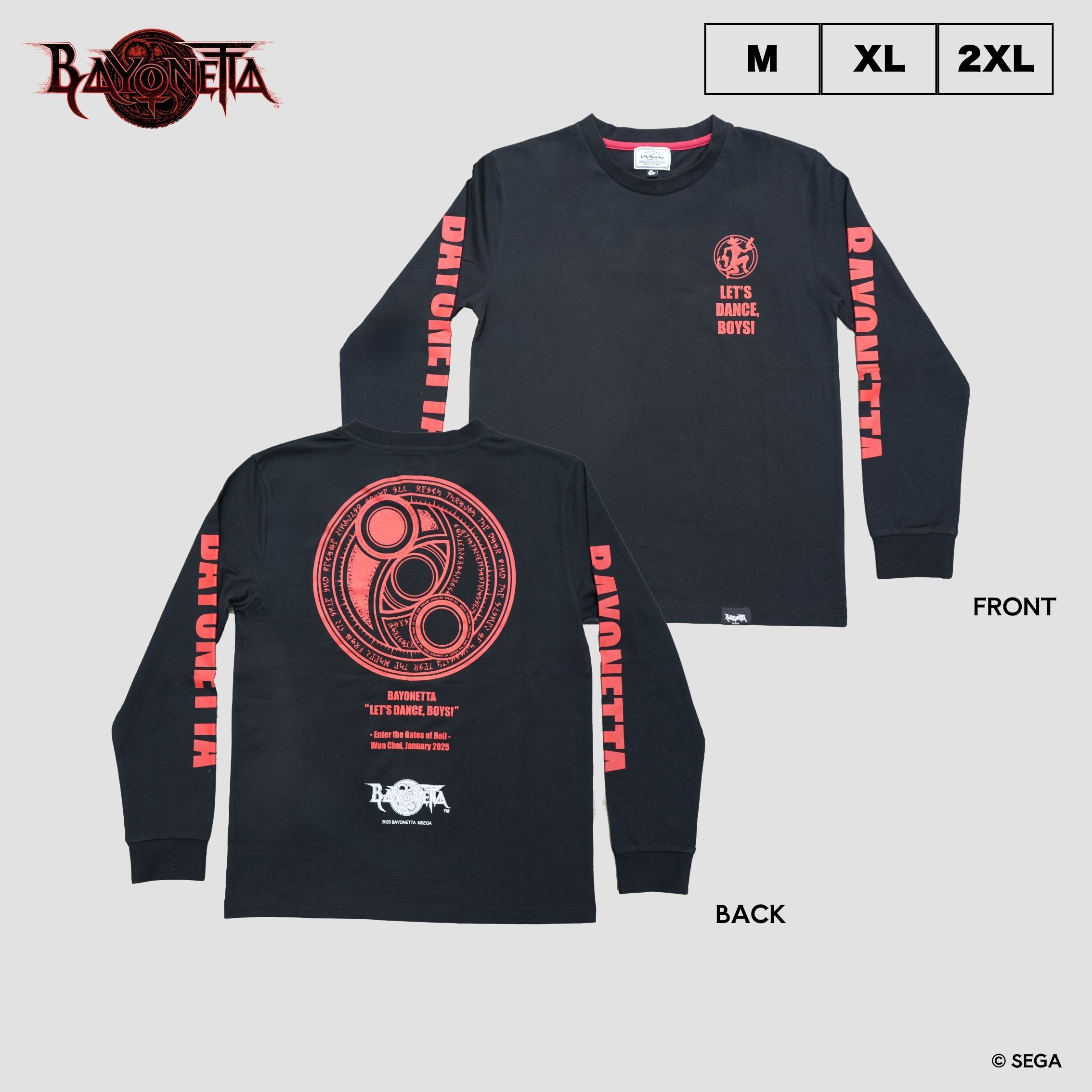 「ACG.GO」「預購」"Bayonetta" The Gates of Hell Hong Kong Long Sleeve T-Shirt