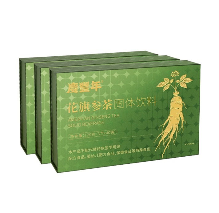 0415gz12-GZday2--慶豐年-花旗參120g/盒 3g*40包 買1送2 共3盒 再送3包試用裝（A12）