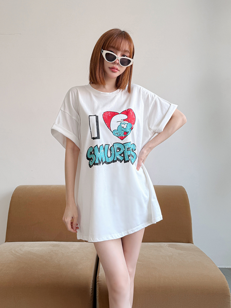 熱銷包色款：美式復古oversized水洗精靈T (3色)